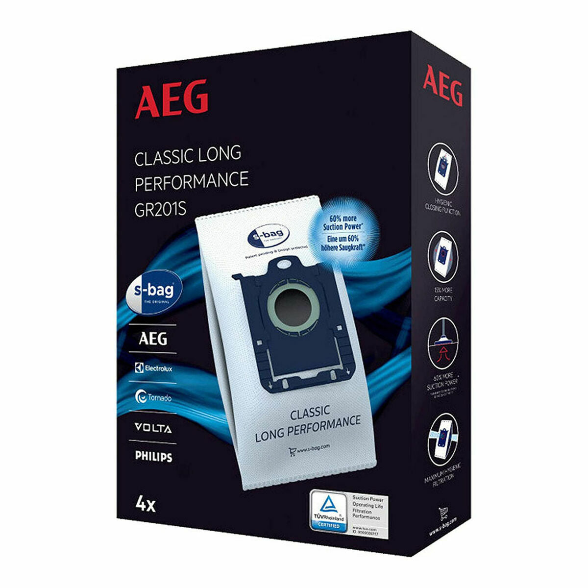 Sacchetto di Ricambio per Aspirapolvere AEG GR201S 900168474 (Ricondizionati A)